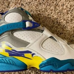 Nike Air Jordan 8 Retro White /Aqua-Varsity